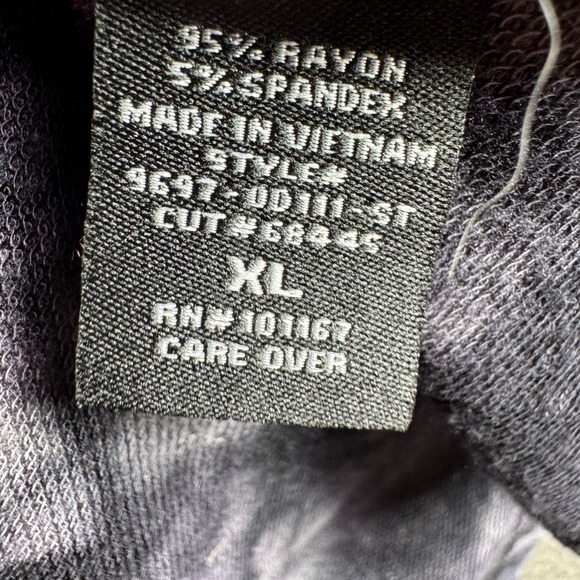 Chacha Vente Top Women XL Tie Dye Cowl Neck Asymmetrical Long Sleeve Tunic - Picture 7 of 8